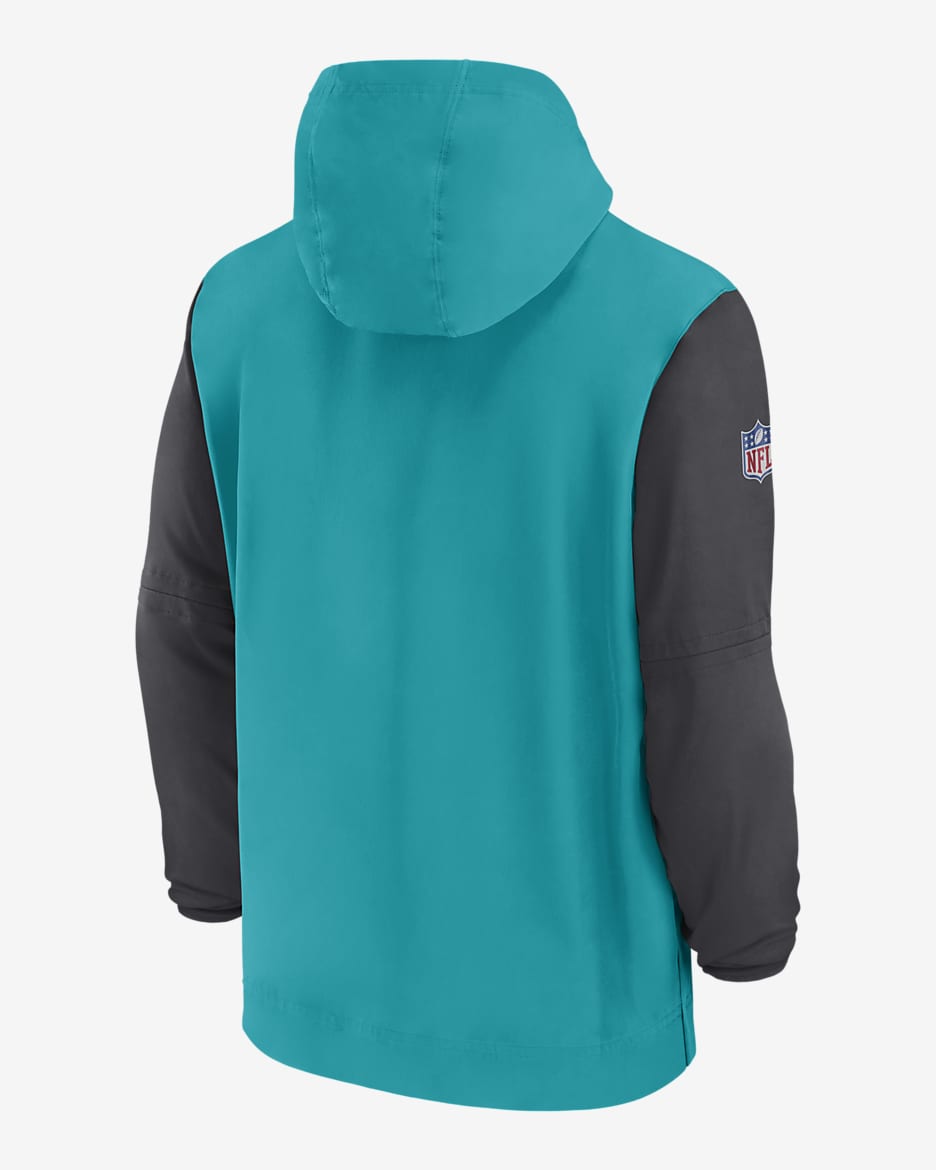 Miami Dolphins Nike offers OnField 1/4 Zip Short-Sleeve Windbreaker